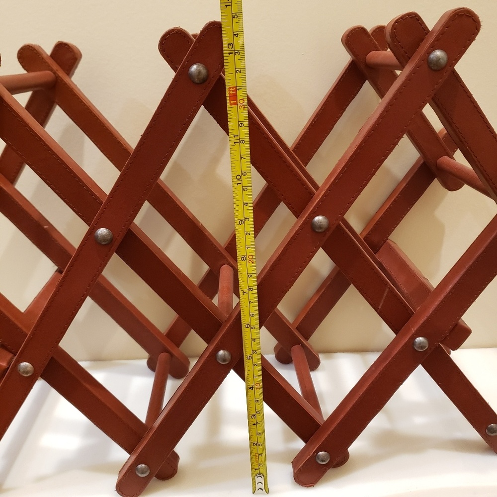 LEATHER WINE RACK - Picture 5 of 5